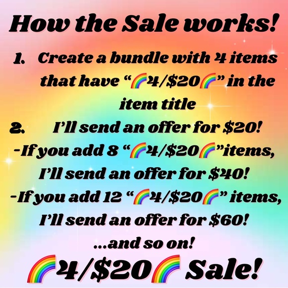 🌈4/$20🌈 SALE!!✨✨✨ - Picture 2 of 2